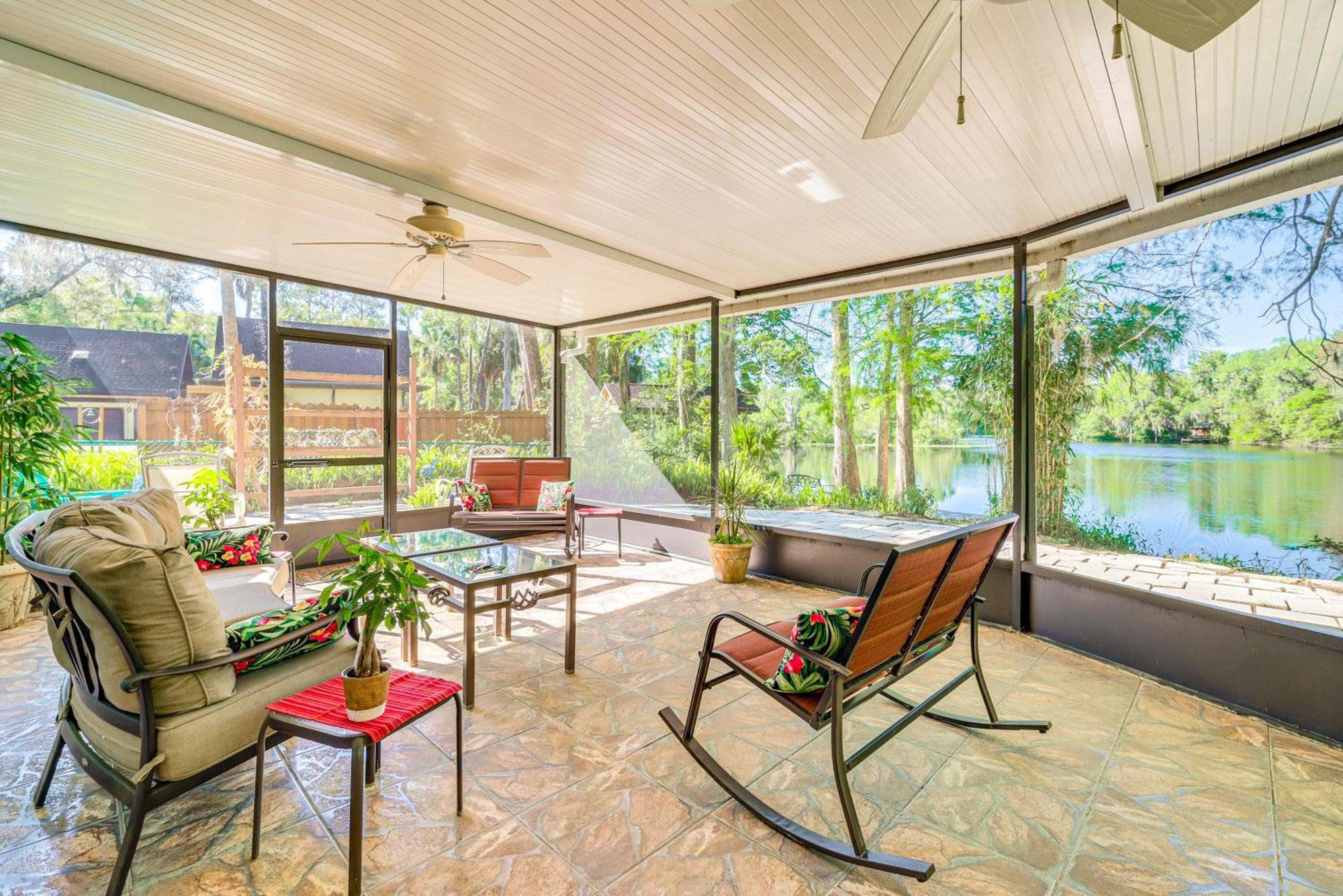 Waterfront Dunnellon Home With Private Dock And Lanai! Exterior foto